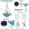 Hanging Solar Bird Bath Fountain for Garden Decor – 3-Tier