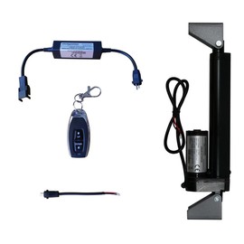 WindyNation 12 Volt, 225 lbs Linear Actuator + Wireless Remote Control DPDT Switch + Actuator Mounting Brackets