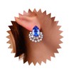 Yienate Crystal Teardrop Stud Earrings Instructions Ruby / Sapphire Water