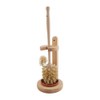 Redecker Natural Toilet Brush (Toilet Brush Set with Edge Cleaner)