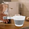 JOYOFREELY Bath Rinse Cup Foldable Water Ladle Plastic Collapsible Water