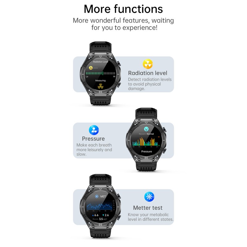 Smartwatch 1.43 Inch AMOLED BT Talk Water Resistant Built in