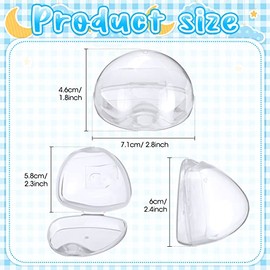 10 Estuches para Chupón de Bebé Estuche para Chupete Contenedor Transparente para Chupete Caja para Chupete para Viajes Accesorios para Chupete con Clip Transparente