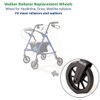 Health Line Products Walker Rollator Replacement 6" Wheels Black (Rear