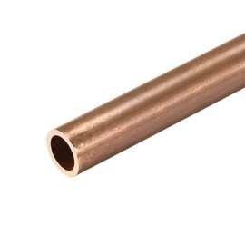 TA-VIGOR Copper Round Tube, 8mm OD 1mm Wall Thickness 300mm Long Straight Pipe Tubing for Hobbies, Crafts, Building Models, Building Decorations, Frames, Industrial, Gardening Products