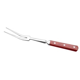 Barbecue Fork with Wooden Handle Stainless Steel Multifunction Nonstick Barbecue Meat Cooking Fork BBQ Fork
