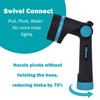 Gilmour Heavy Duty Garden Hose Nozzle, Swivel Connect, 5 Spray