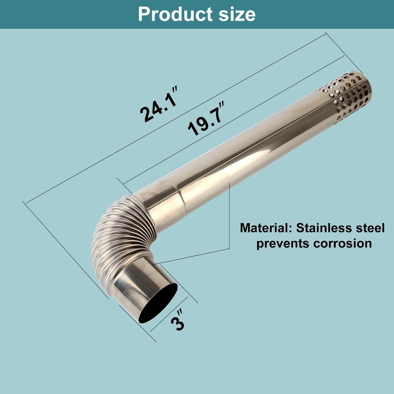 Vent Kit(Only applicable for 3 Inch) Stainless Steel Tankless Water