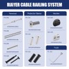 RiaYer 10 Pack T316 Stainless Steel Black Cable Railing Kit,