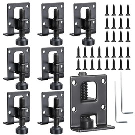 Supkiir 8 Pack Adjustable Leveling Feet, Heavy Duty Furniture Levelers, Black Adjustable Load Levelers Foot Table Leg Leveling Legs for Cabinet Chair Workbench Shelving Units Wardrobe