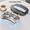 Lunch Box Removable Tray Keep Warm Function Food Grade Plastic