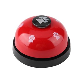 Pet Training Bells, Iron Sturdy Durable Cute Cartoon Pet Bell Dog Puppy Pet Potty Training Bells Doggy Door Bell for Dog Cat(Red)