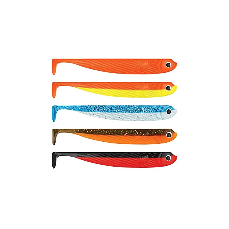 Lieblingsköder 12.5 cm Rubber Fish – 5 Rubber Shads, Colour