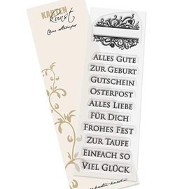 Clear Stamp Set Rubber - Card Art Framed Words