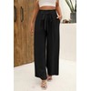 Angerella Womens Wide Leg Pants High Waist Flowy Adjustable Knot