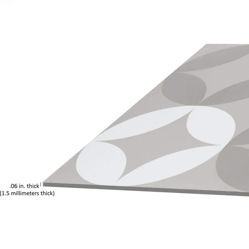 Retro Self Adhesive 12-Inch Vinyl Floor Tiles, 20 Tiles -