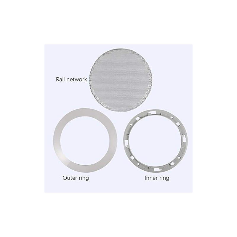 Ceiling Speaker Grille, 4-Inch Ceiling Embedded Audio Speaker Grille(Silver)