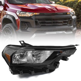 Huray Headlight for Chevy Colorado 2023 2024 2025 OE Halogen Type Front Lamp Replacement 87818227 85045267 GM2503545 (Passenger Side (Right))