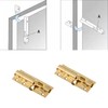 1PC Gold Brass Door Bolt Lock 6inch,Barrel Sliding Lock,Solid Door