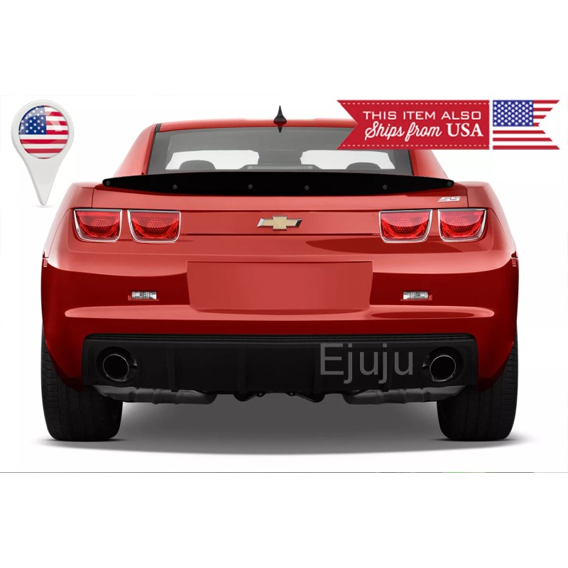 SDeelCase Black Decklid Wing Gurney Flap Wickerbill For 10-13 Chevy