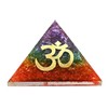 Large Orgone Pyramid | Onyx Chakra Pyramid Crystal | OM