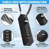 MeBantoo Cable Lock with Combination, Keyless Combination Lock with 12"