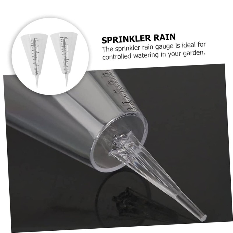 CAXUSD 2pcs Rain Gauge Outdoor Measuring Cup for Weather Monitoring