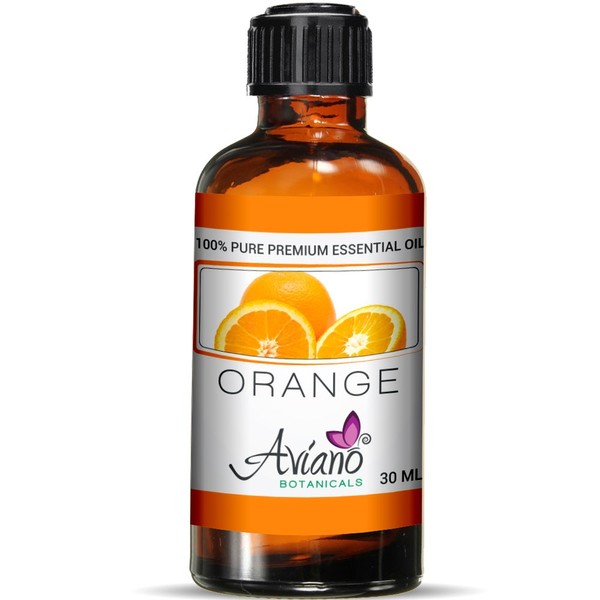 Sweet Orange Essential Oil - 100% Pure Blue Diamond Therapeutic Grade by Aviano Botanicals (30 ml)