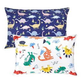 Children's Cushion Cover, Pack of 2, 100% Cotton Baby Pillowcase, 40 x 60 cm Cushion Cover, Soft, Breathable for Boys and Girls, Bed Linen, Baby Pillow Cover with Envelope