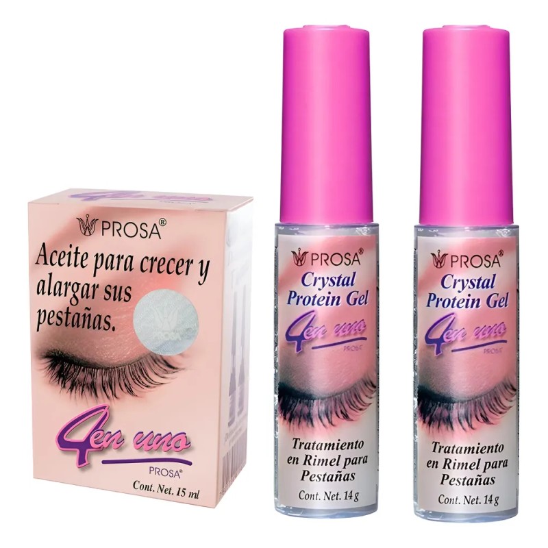 Set De 2 Crystal Protein Gel + 1 Aceite Para