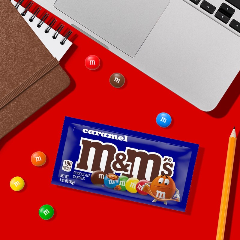 M&M'S Caramel Chocolate Candy, Made with Real Caramel and Milk