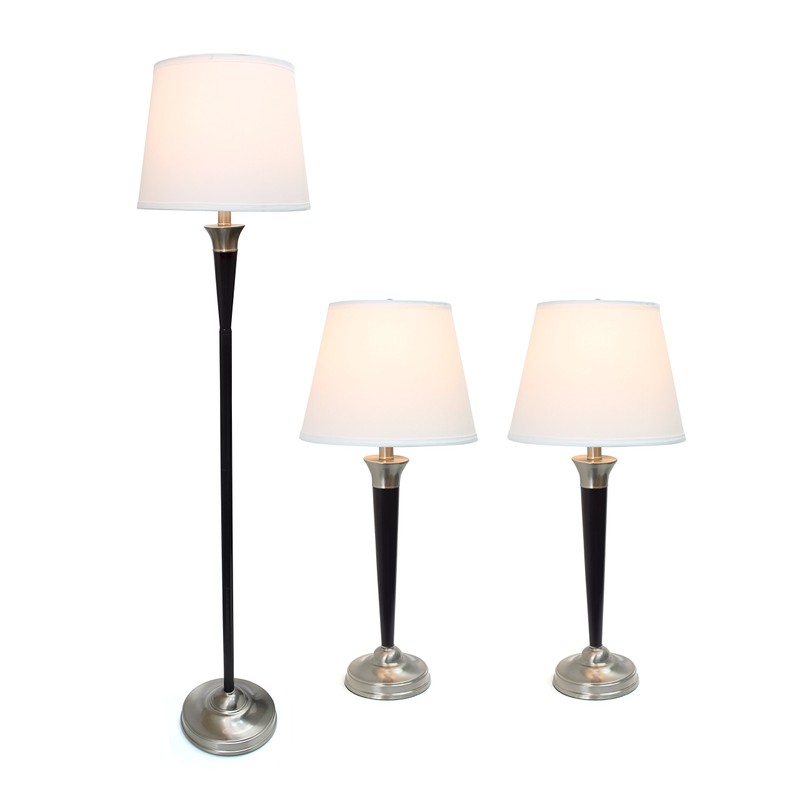 Elegant Designs LC1018-MBC Three Pack 3 Pack Lamp Set, 3.85",