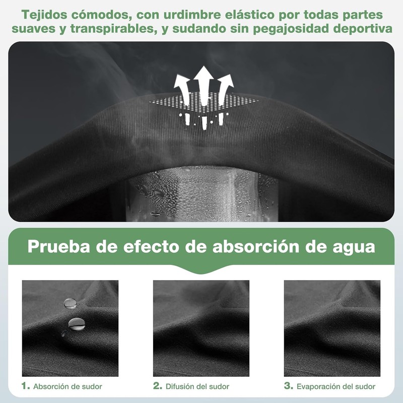 Set de 2 Rodilleras Deportiva, Rodilleras para Gym Protección Articular