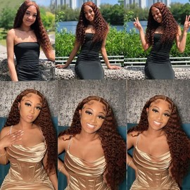 30 30 30 Inch Raivide Color #4 Bundle Dark Brown Deep Wave Human Hair Bundles Color #4 Loose Deep Wave Bundles Human Hair Chocolate Brown Bundle