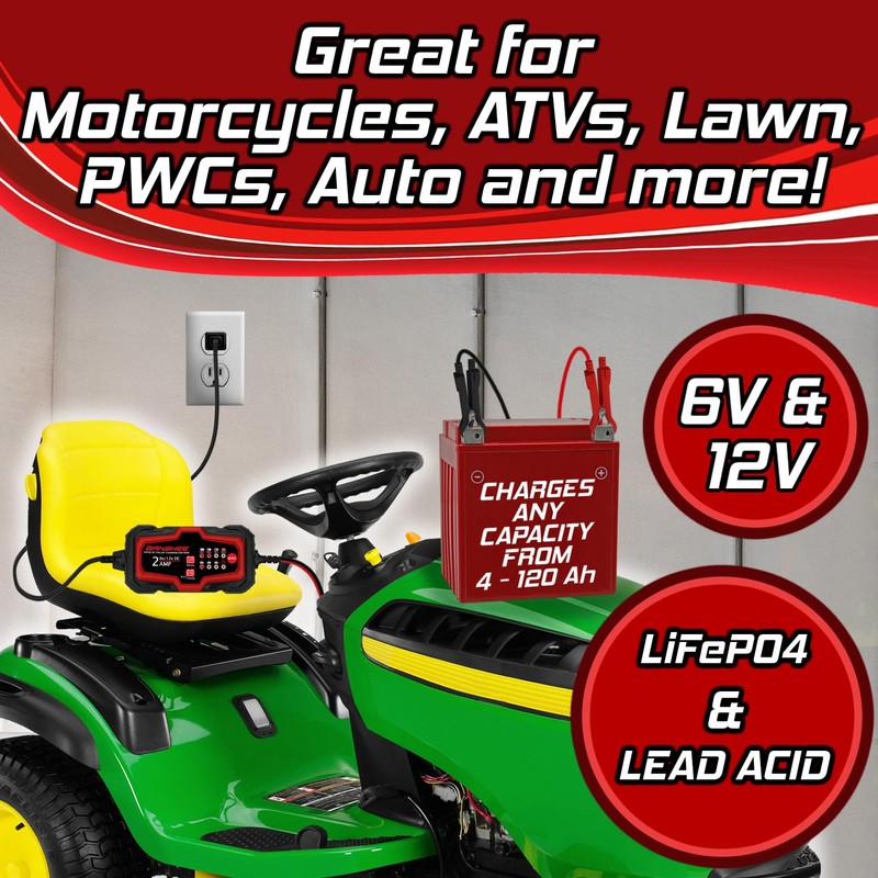 6V & 12V 2A Smart Battery Charger Trickle Charger Car