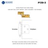 Hickory Hardware P139-3 Traditional Cabinet Door Hinge - Variable Overlay