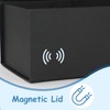 SPEPLA 4 Pack 9.5x7x4 Magnetic Gift Boxes Black Magnetic Closure