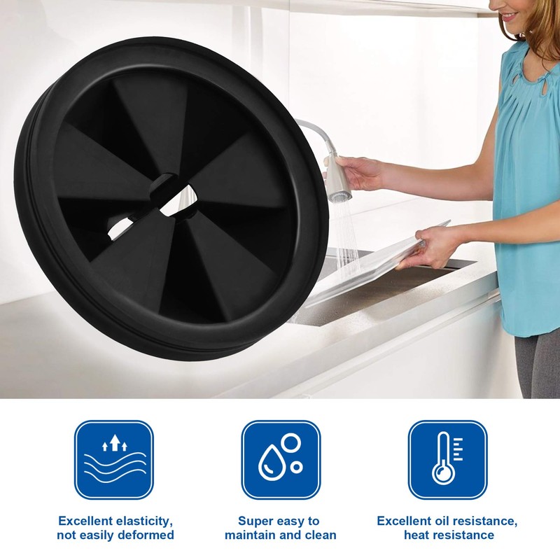 Garbage Disposal Splash Guard Collar Sink Baffle, Food Waste Disposer