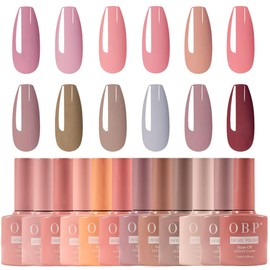 Obp Esmalte de Uñas Gel Semipermanente de 12 Colores Diferentes Gamas para Uñas Kit de Gel Polish Nail (GAMA-09)