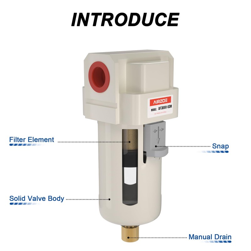 AIRZOE 3/8" NPT Air Dryer for Compressor - Air Compressor
