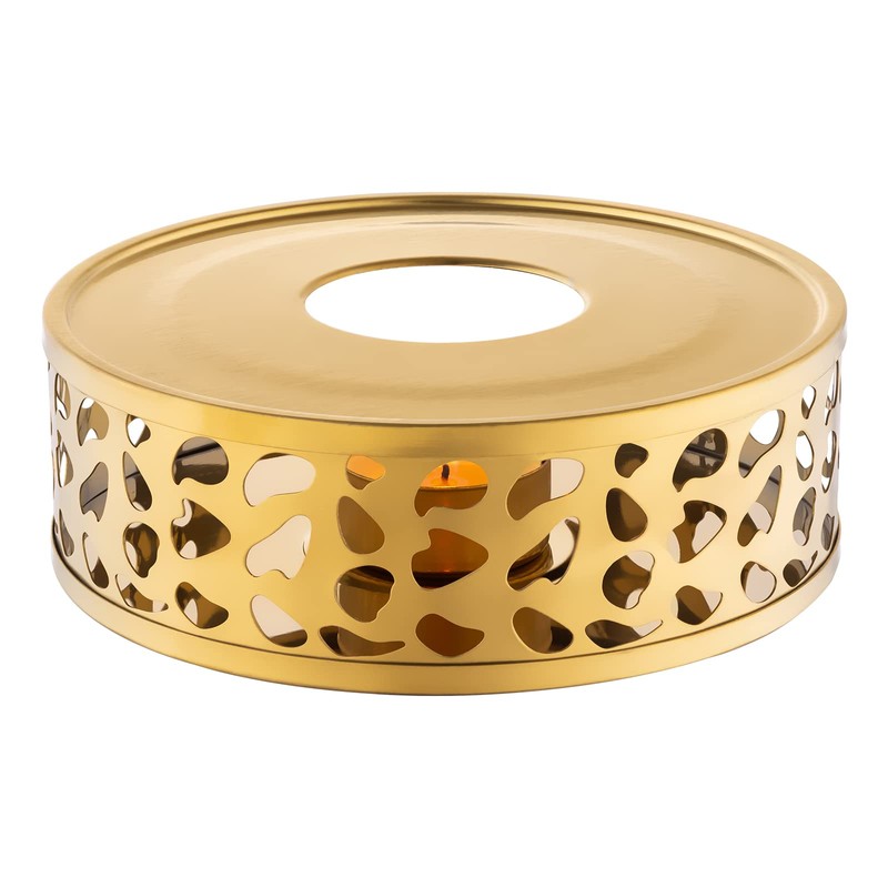 Simtive Teapot Warmer, Brushed Stainless Steel Tea Warmer with Tealight