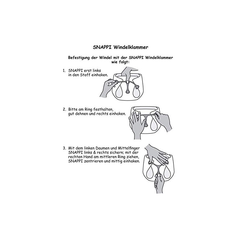 2 x Sappi nappy clips, assorted pastel colours.