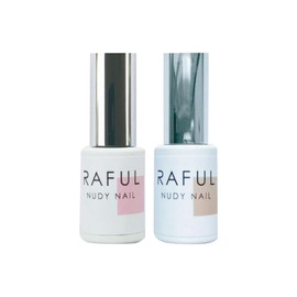 Rooro RF-BSET RAFUL Noody Nail, Popular Colors, 2 Color Set, One Step Gel, Cherry Blossom, Hazel Brown