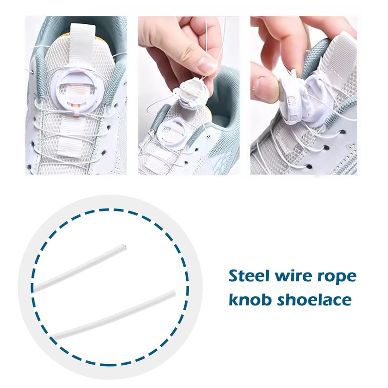 eMagTech 4Pcs Twist Lock Shoelaces Replacement Compatible with BOA Compatible