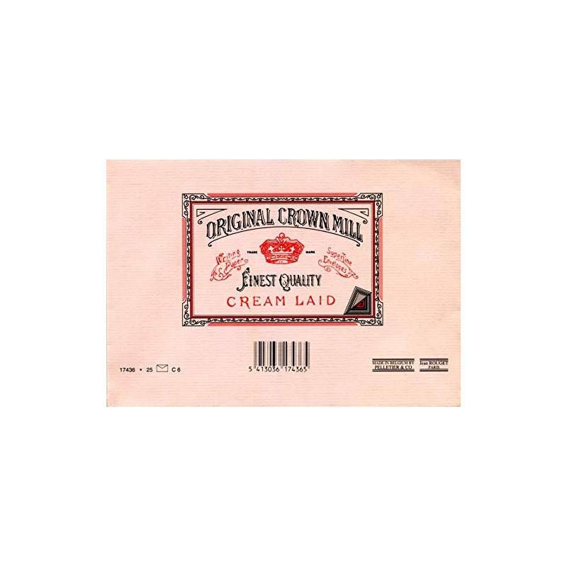 Original Crown Mill Classic Line C6 Texture Laid Envelope -