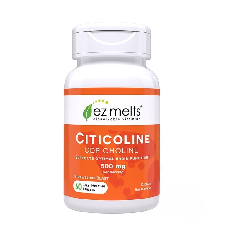 EZ Melts Citicoline with Cognizin for Brain Support, 250 mg,
