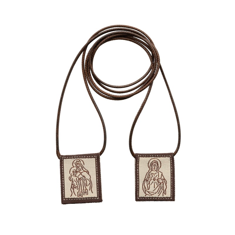 Intercession Mt Carmel Wool Scapular (Small)
