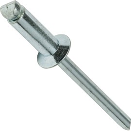 Steel Pop Rivets 1/8" x 1/4" Flat Countersunk Head Blind 4-4 Gap .188" - .250" Quantity 100 by Fastenere