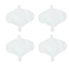 4pcs Feminine Cloth Pads Blue Pure Cotton Washable Reusable Breathable