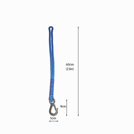 Treadstar Hanging Rope, Hammock Attachment, Swing Attachment, Swing Attachment Set for Swings, Hammock, 2500 lbs, 10 mm Diameter (Blue-0.6 m, 2 Back)